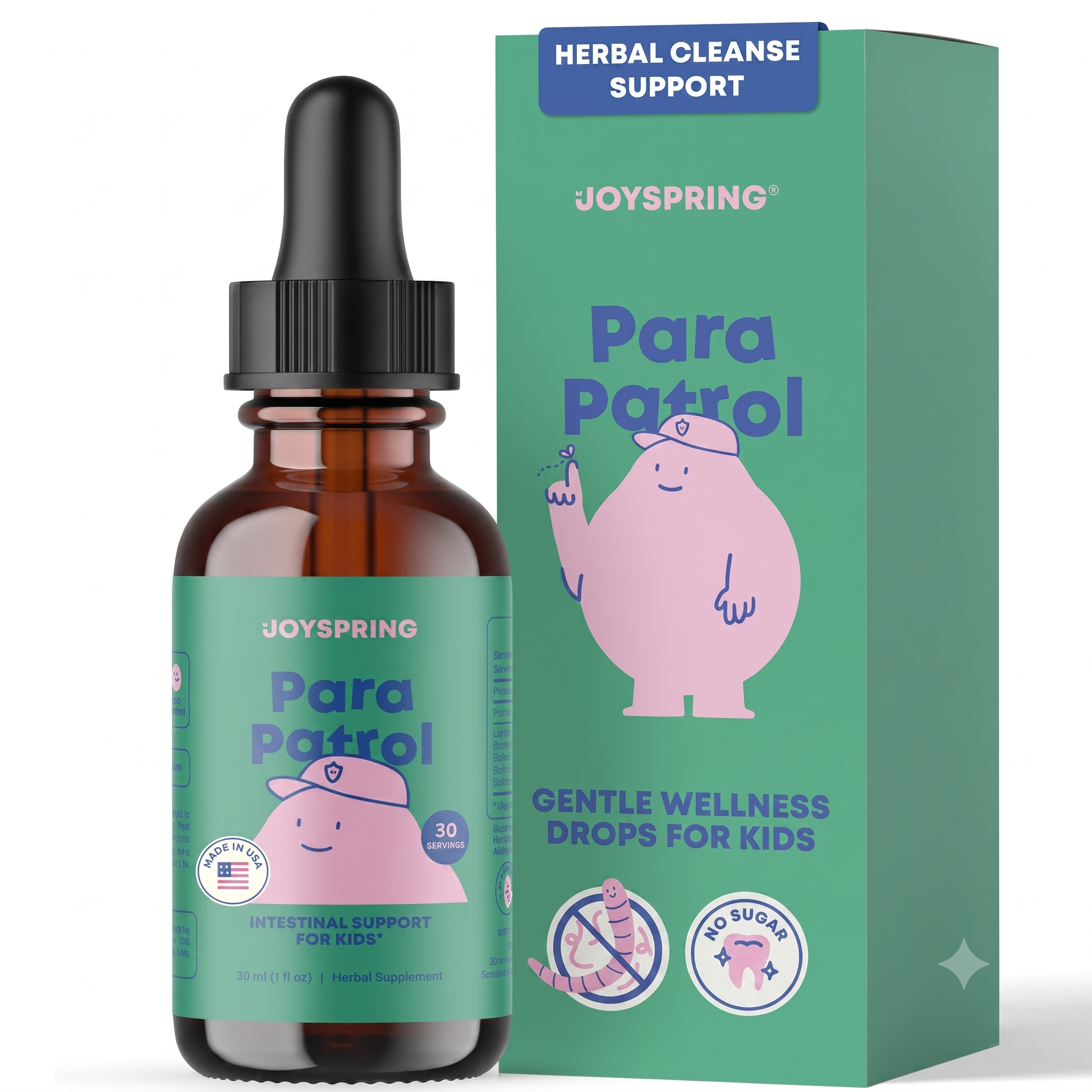 JoySpring ParaPatrol Kids Parasite Cleanse Drops 30 Servings