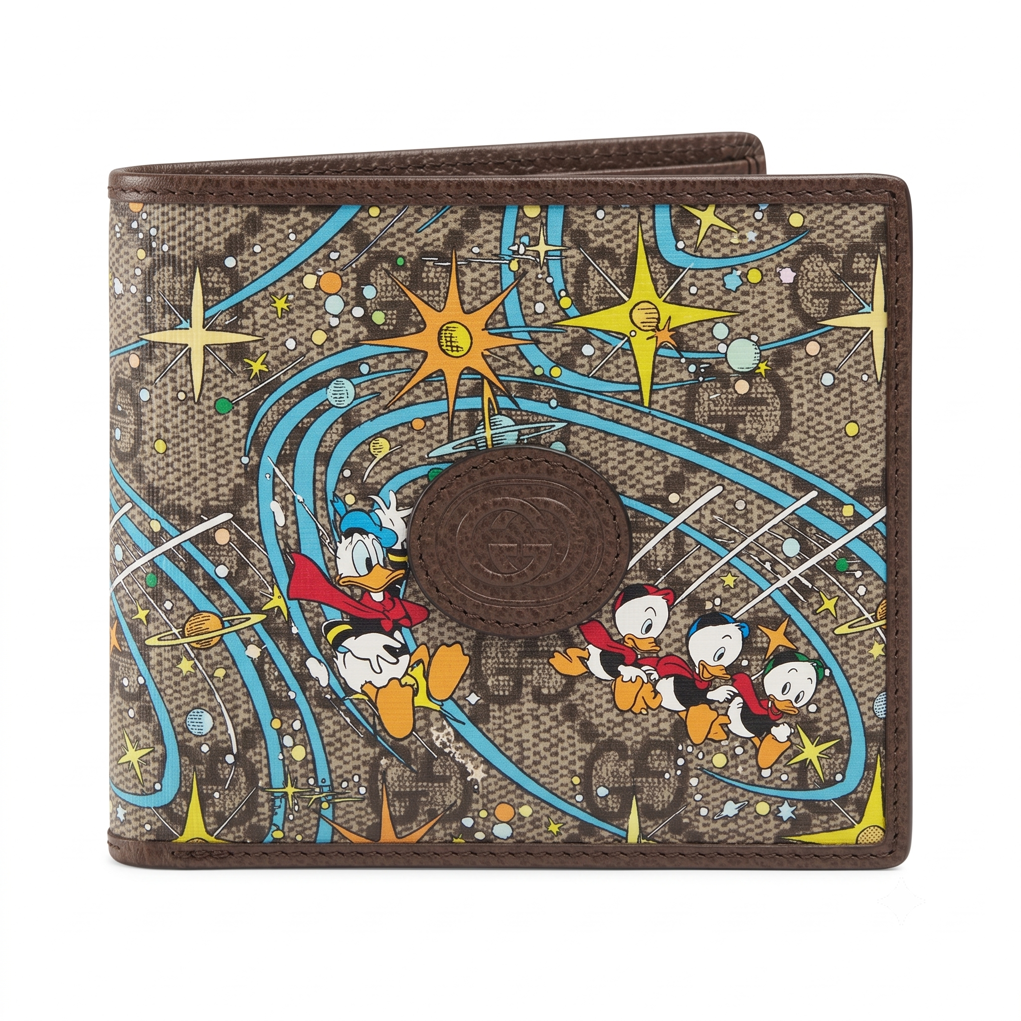 Gucci GG Supreme Disney Donald Duck Folding Wallet