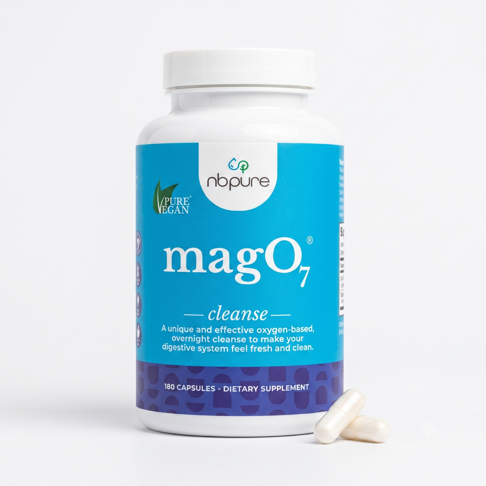 Nbpure MagO7 Cleanse Digestion Detox 180 Capsules