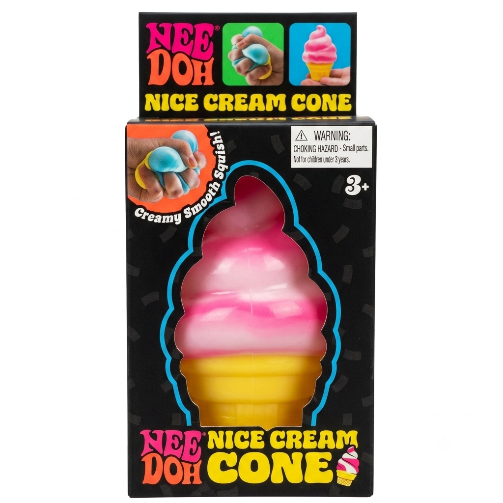 NeeDoh Schylling Nice Cream Cone Stress Ball