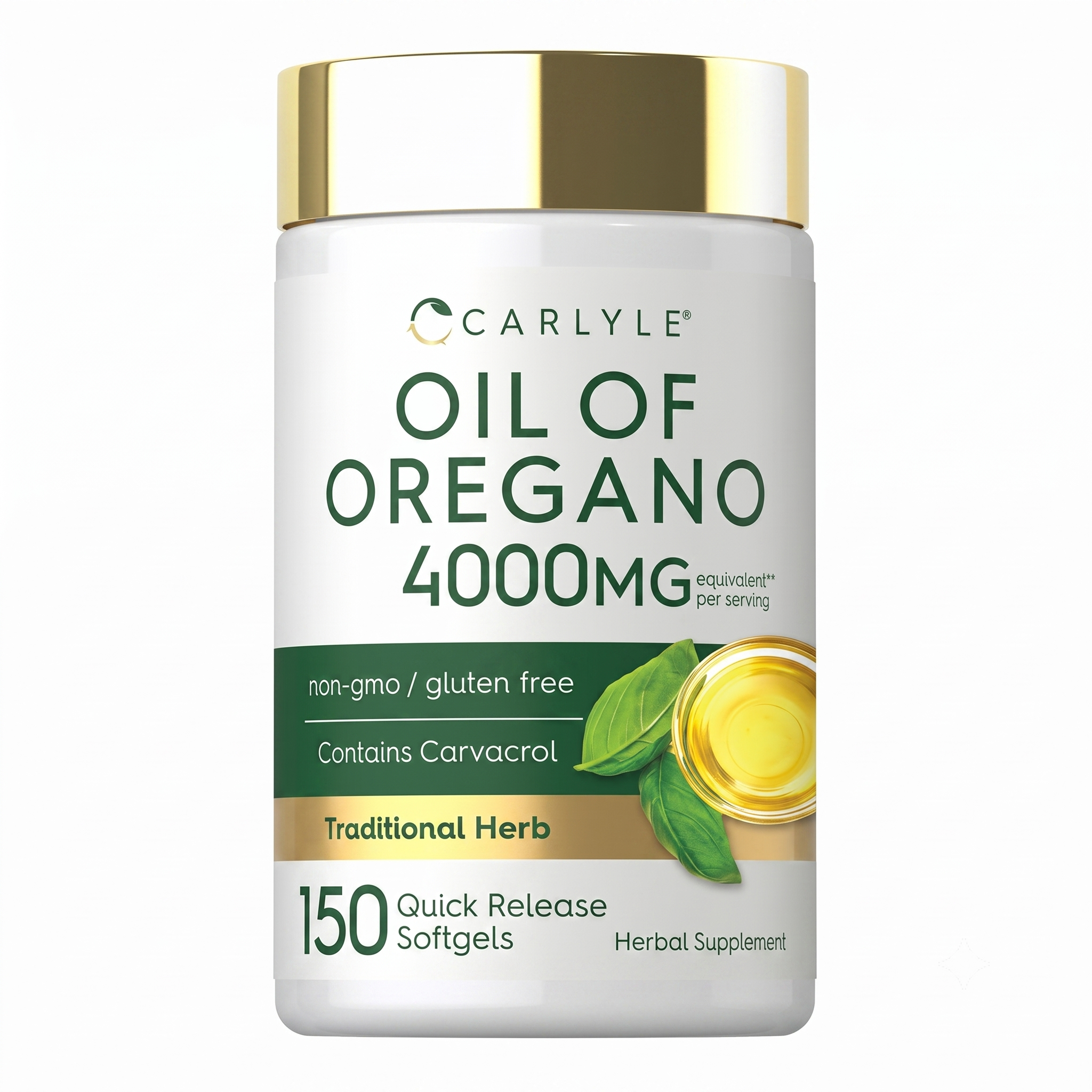 Carlyle Oregano Oil Supplement 150 Softgels