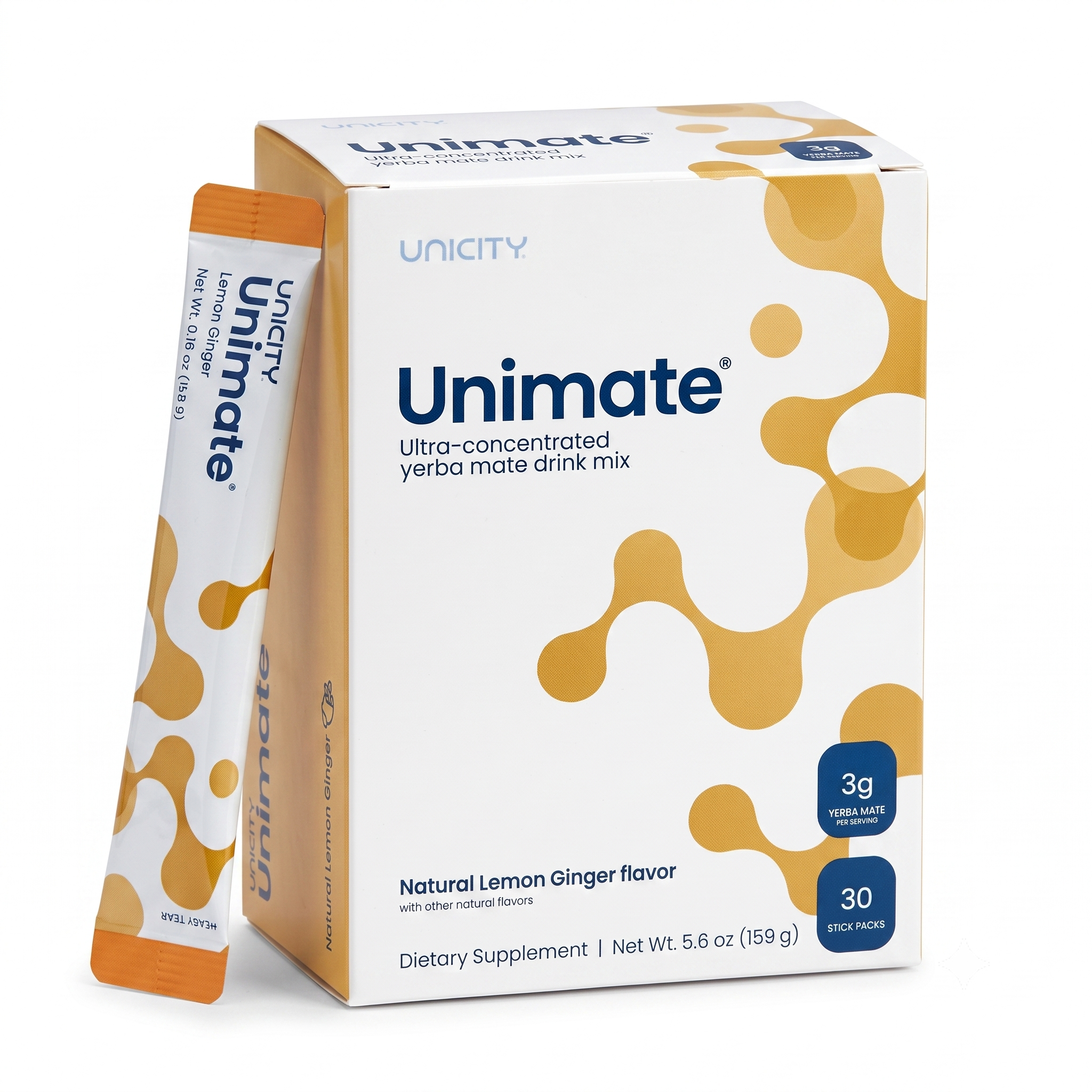 Unicity Unimate Lemon Drink Mix 30 Sachets