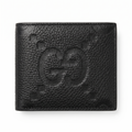 Gucci Bi-fold Wallet Jumbo GG Leather Black