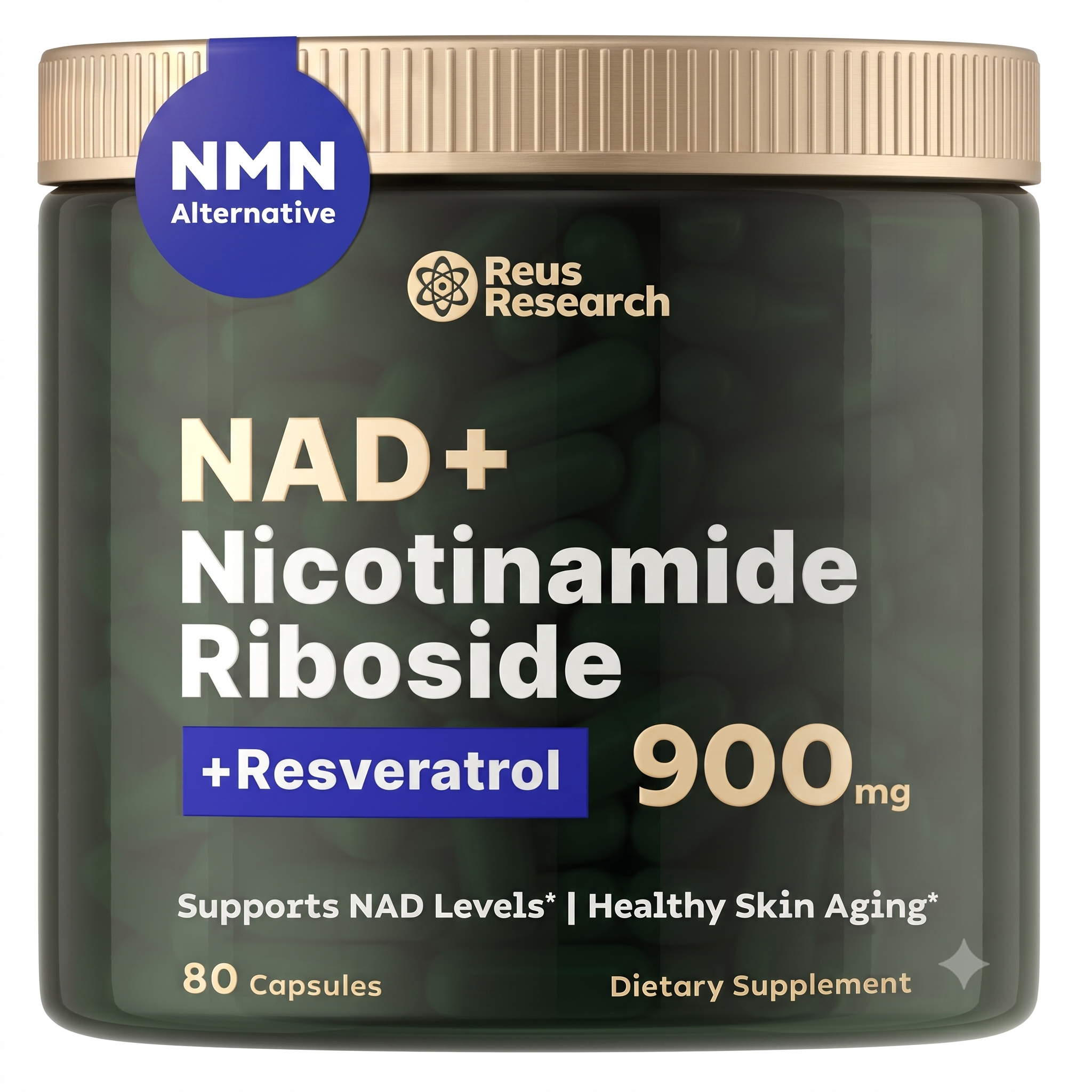 Reus Research Liposomal Nicotinamide Riboside + Resveratrol 900mg