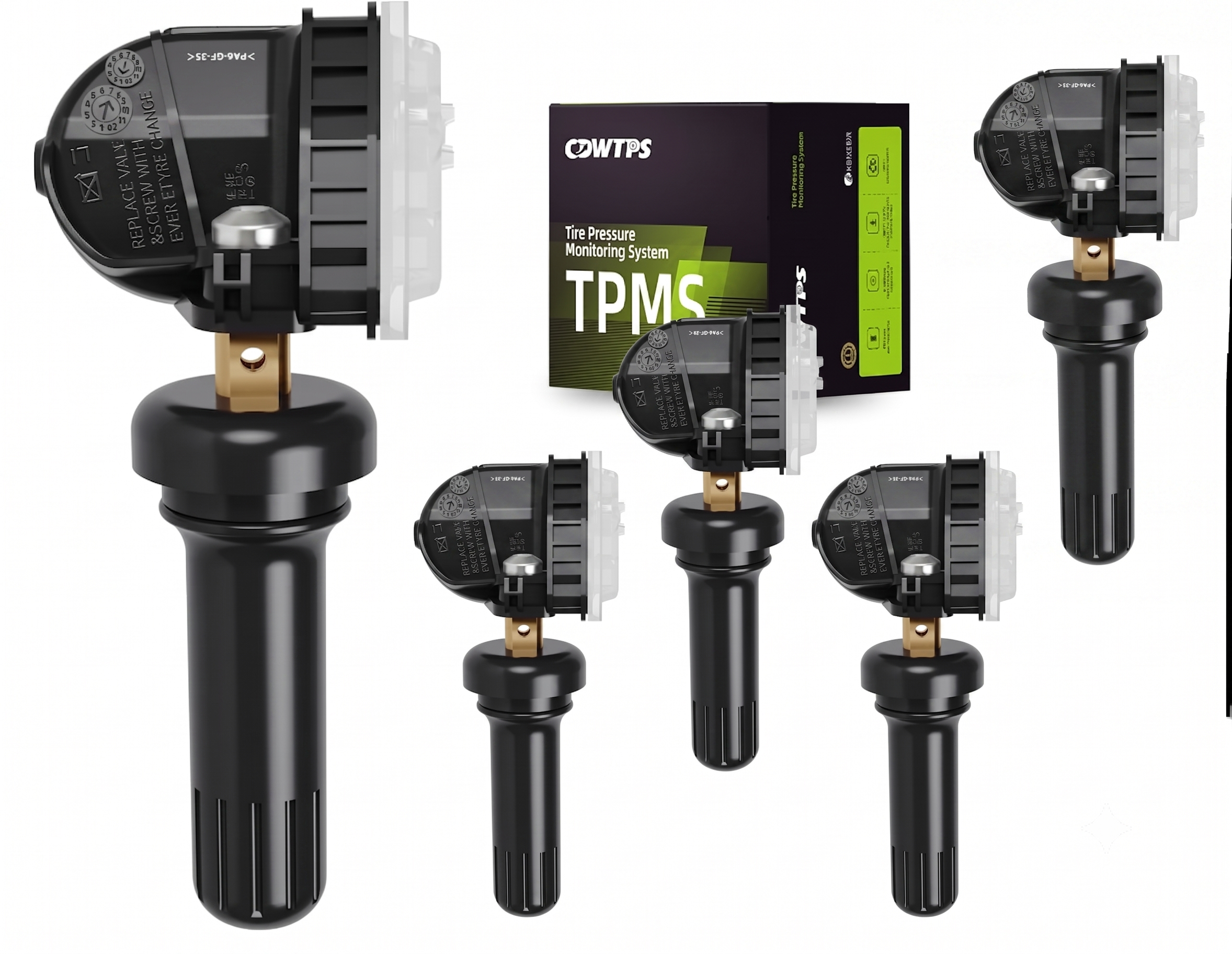TPMS Tire Pressure Sensor 4PCS OEM 13598773 GMC Buick Chevy