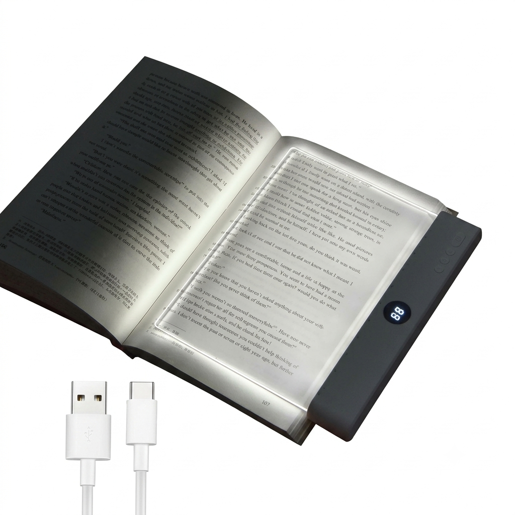 Rechargeable LED Book Reading Light with Timer