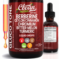 Clean Nutra Berberine with Ceylon Cinnamon Liquid Drops 60ml