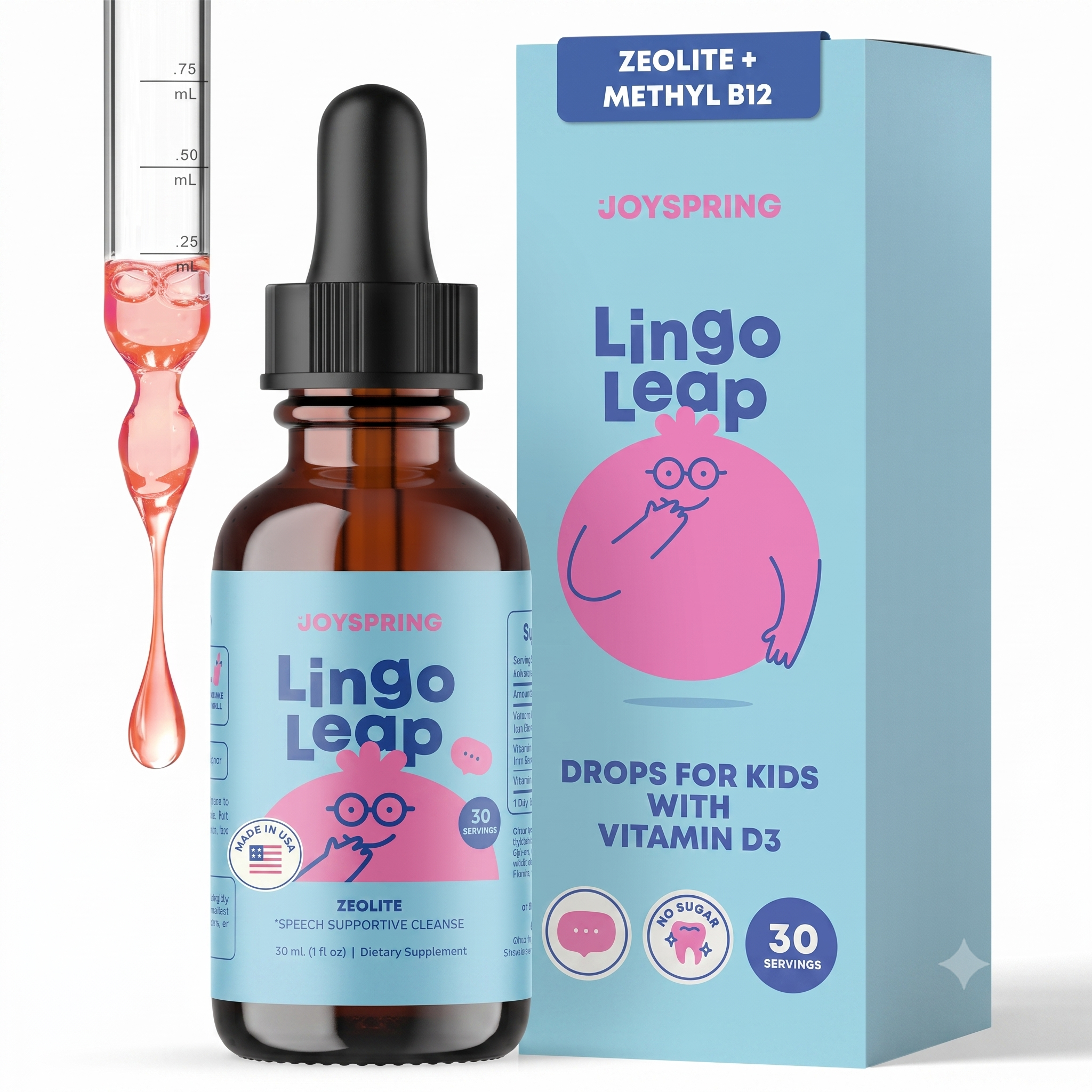 JoySpring LingoLeap Liquid Kids Formula 30 Servings