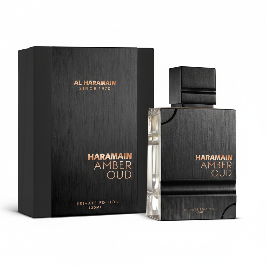 Al Haramain Amber Oud Private Edition - Box and Bottle