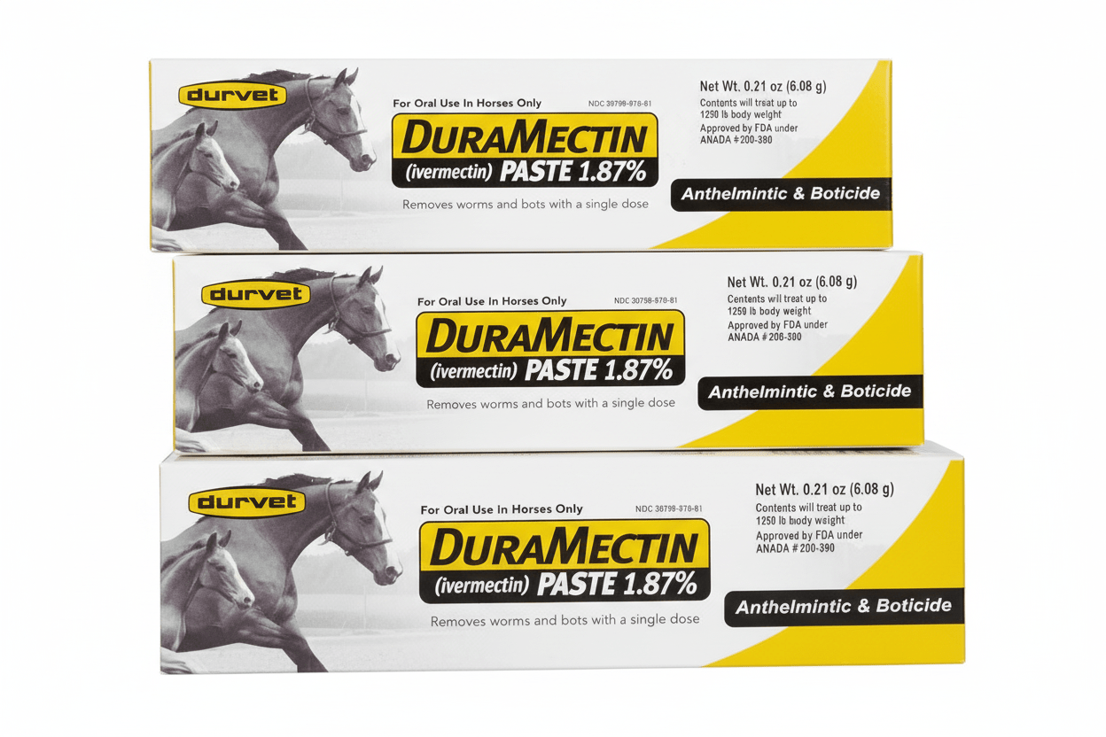 Duramectin Ivermectin Paste 3-Pack Sealed