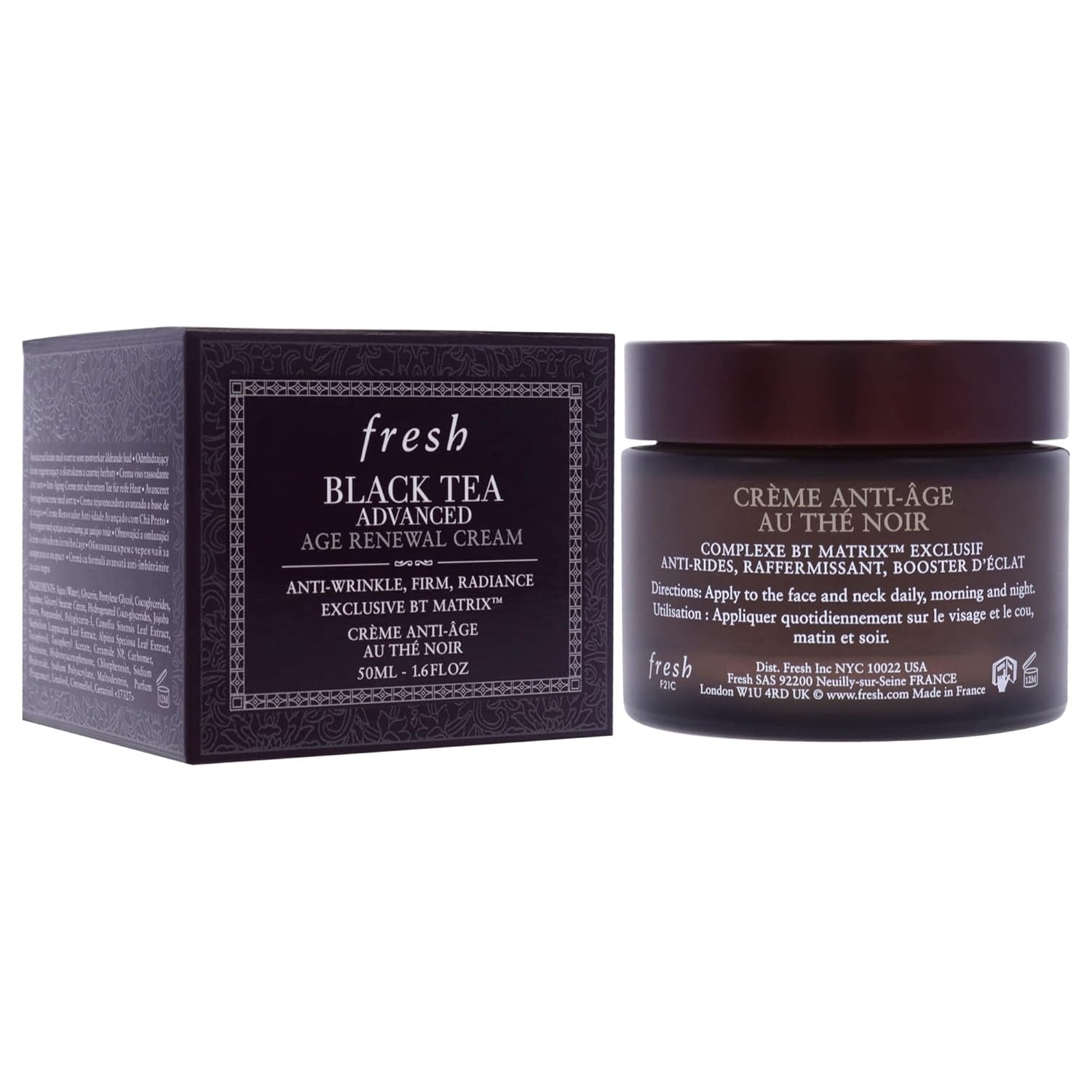 Fresh Black Tea Age Renewal Cream 1.7oz Sealed