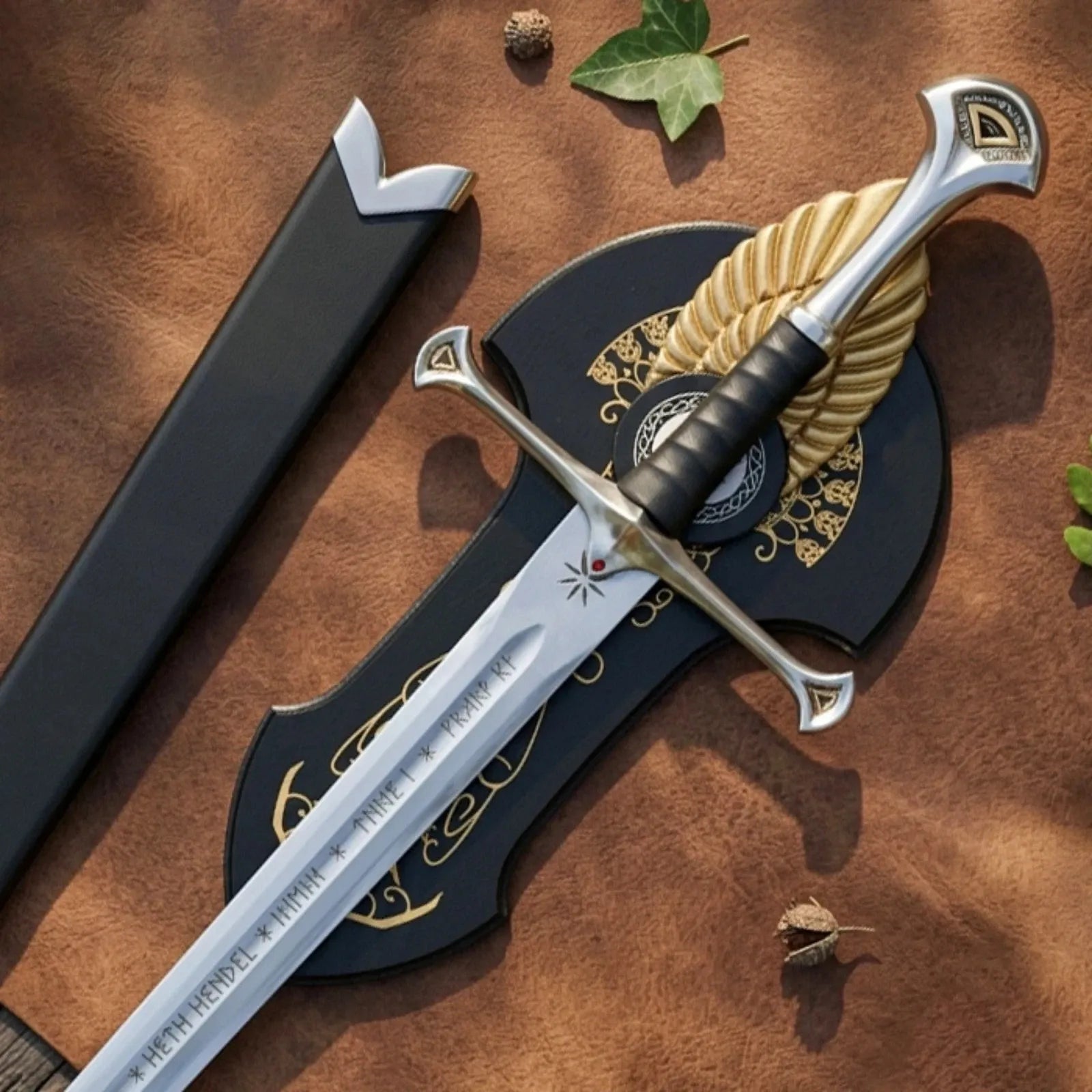 Handmade Custom King's Sword 41.5 Inch Stainless Steel