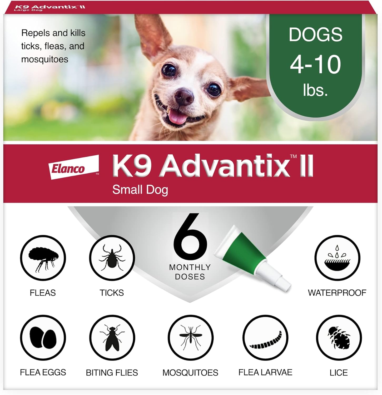 K9 Advantix II Small Dogs 4-10lbs Sealed