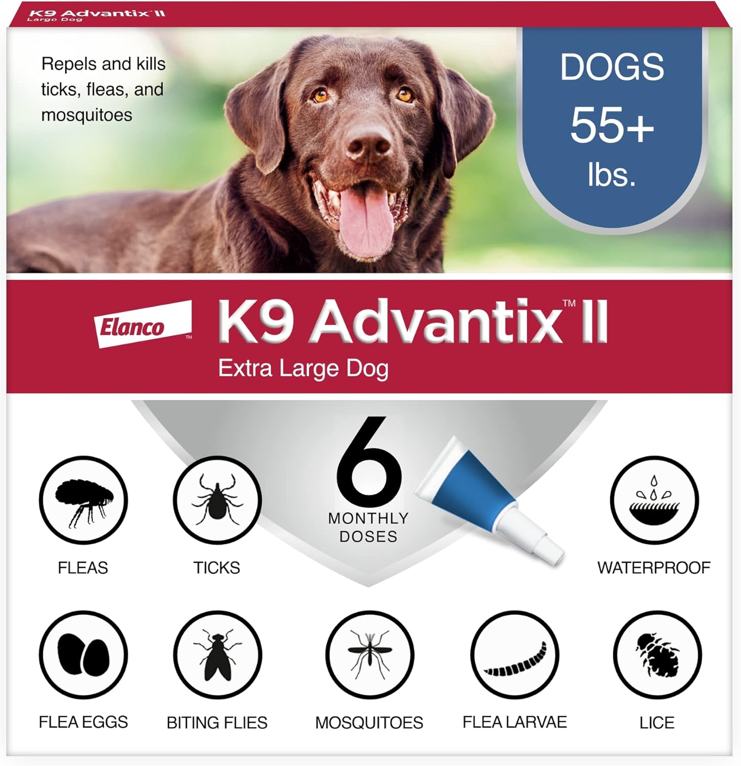 K9 Advantix II XL Over 55lbs Sealed