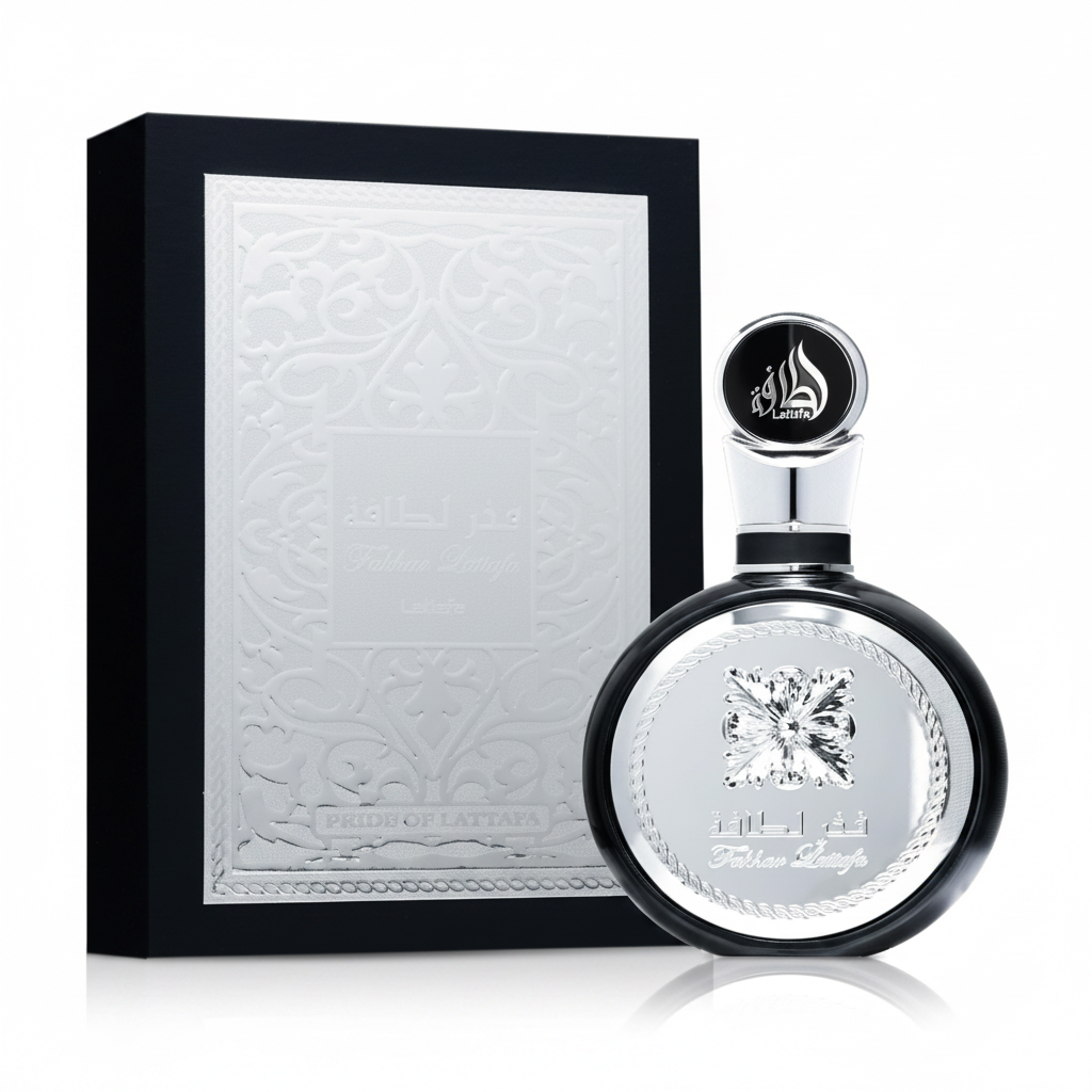 Lattafa Fakhar Black EDP - Box and Bottle