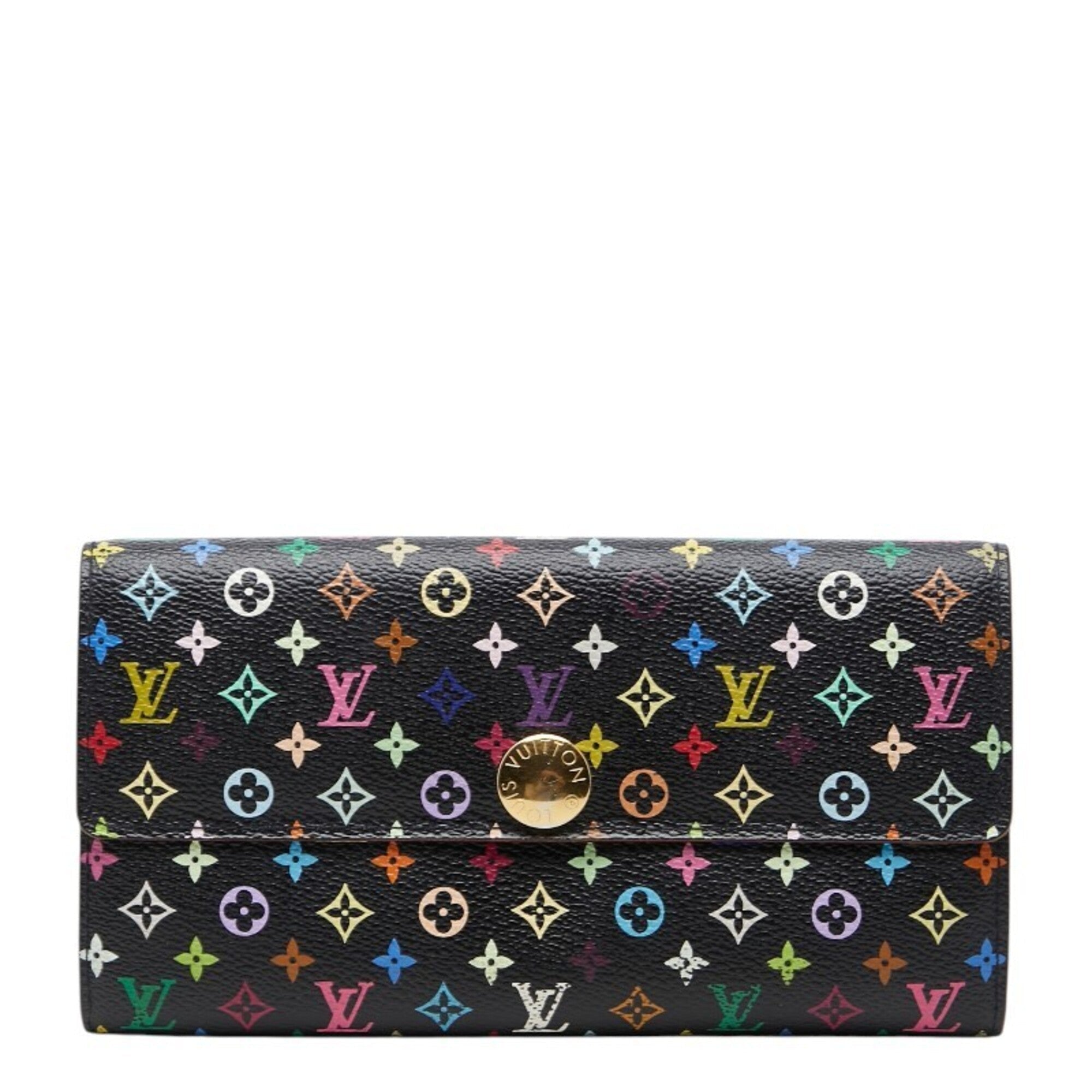 LV Sarah Wallet Noir Multicolor Sealed