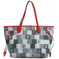 LV Neverfull Patchwork Denim Tote Sealed