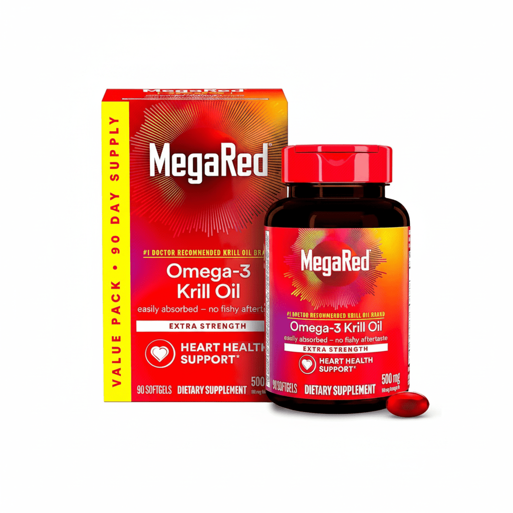 MegaRed Omega-3 Fish Oil 6X Absorption 80ct Sealed