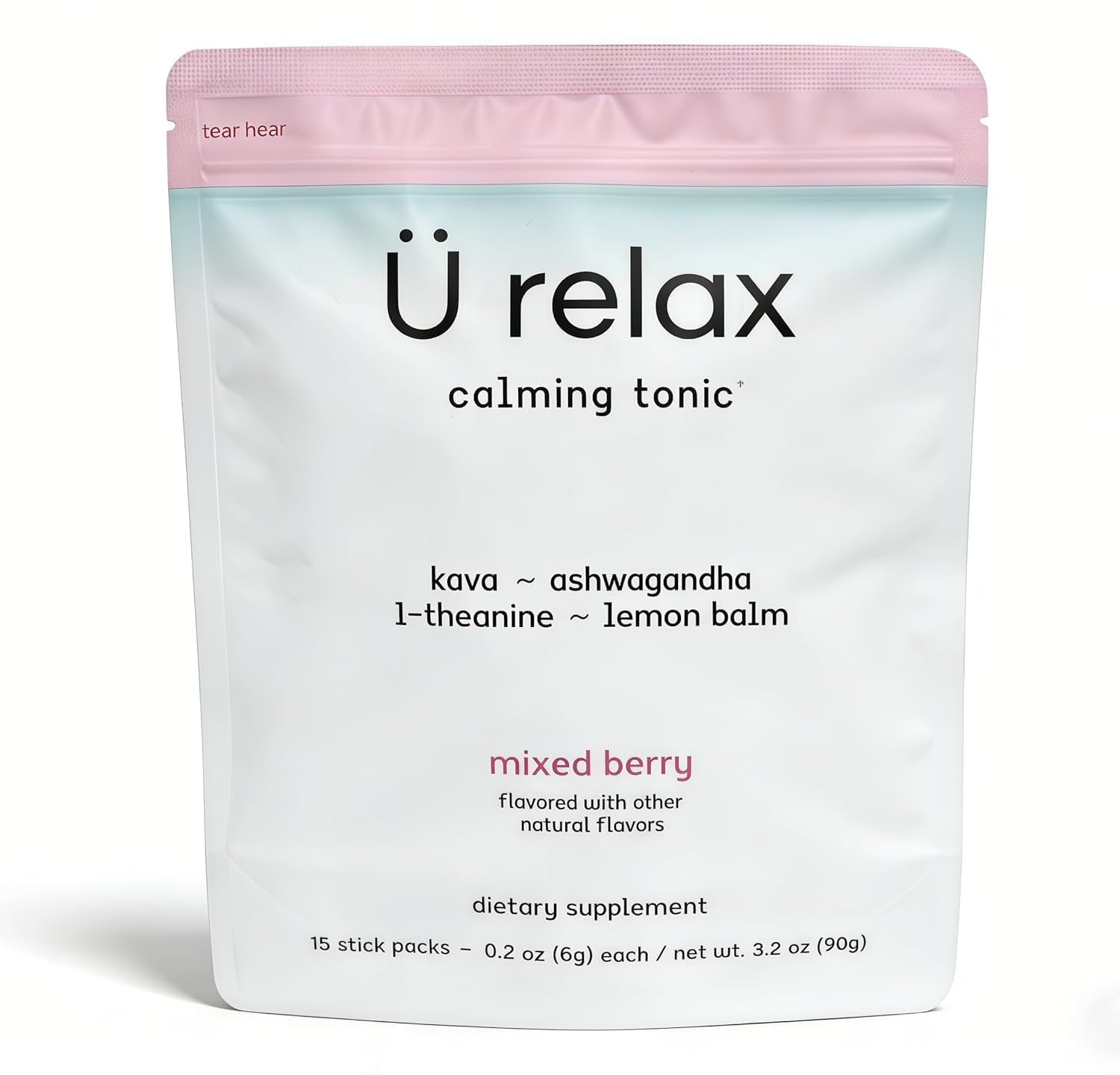 Urelax Calming Drink Mix Mixed Berry 15ct Sealed